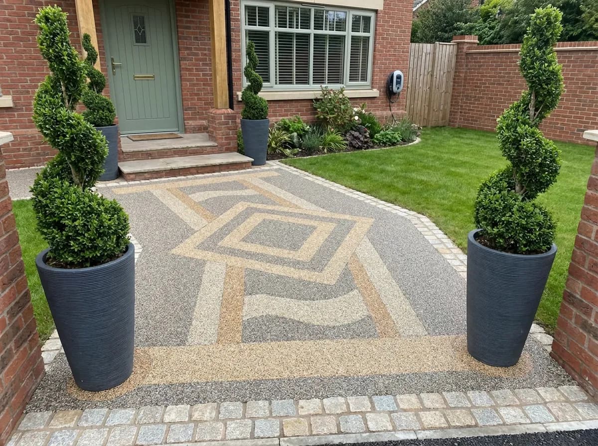 Custom Resin Paving Design